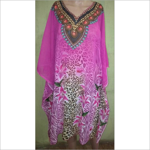 Digital Georgette kaftan